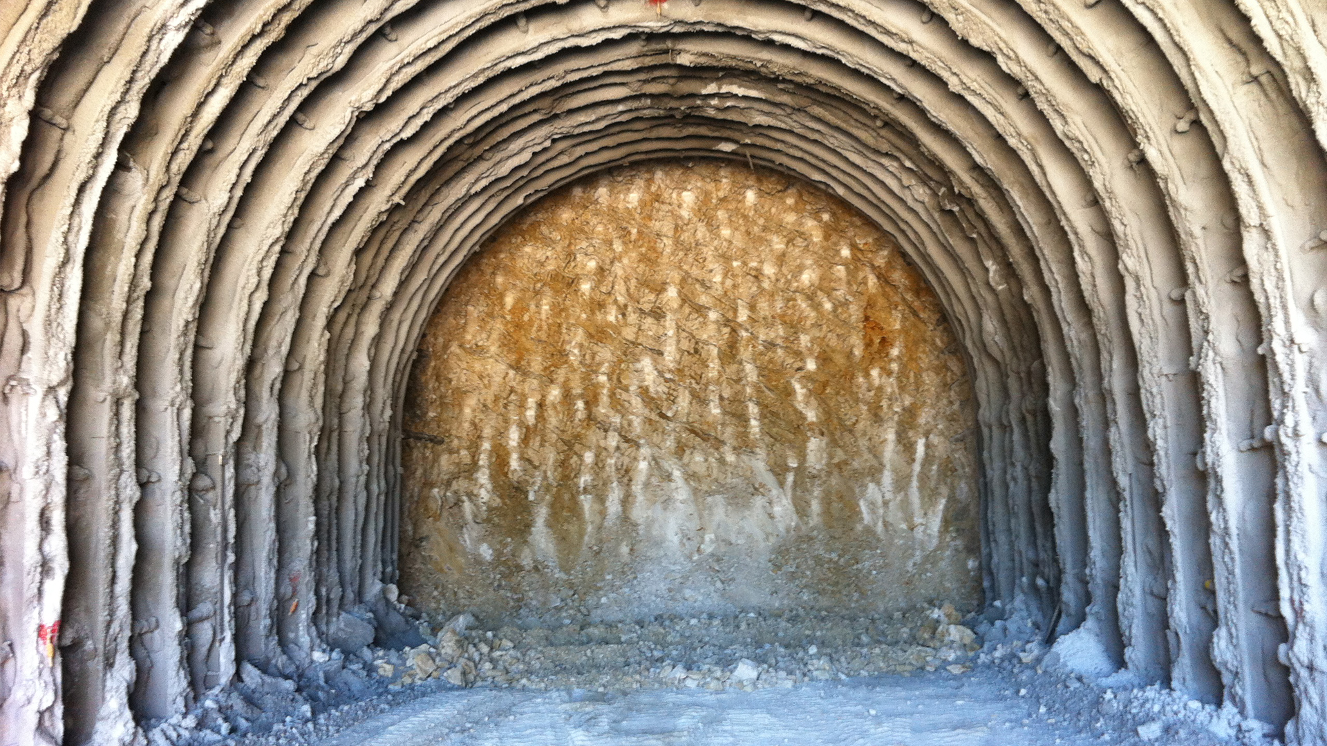 Galleria in un sito di cava attivo a Spoleto