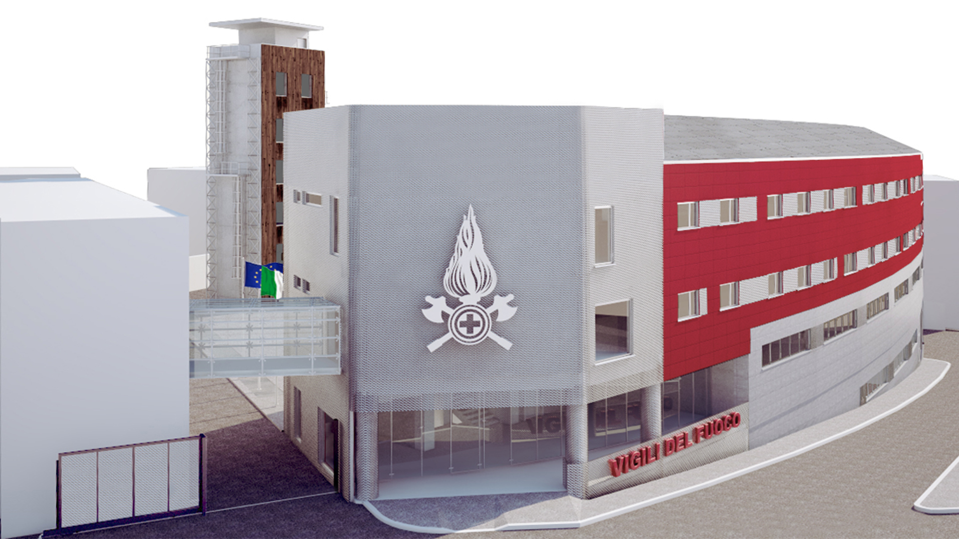 New base isolation firefighter Station in L’Aquila