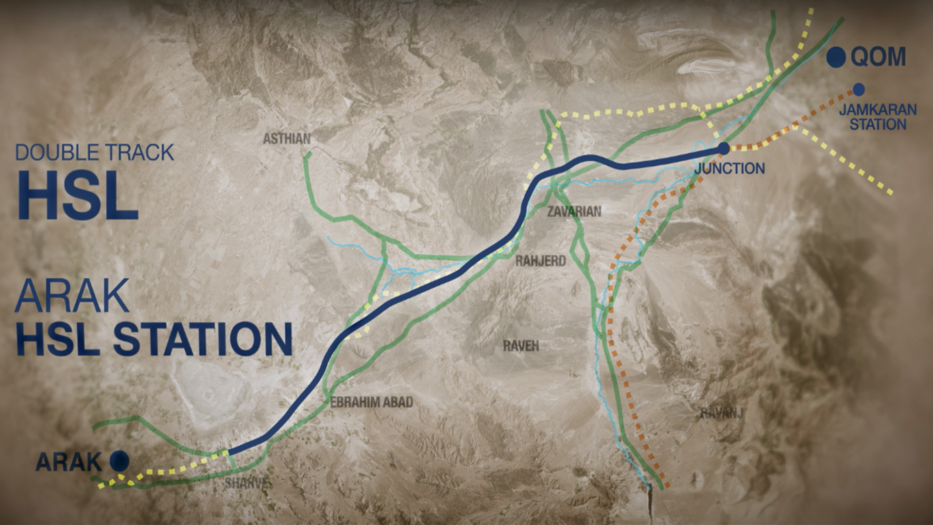 Preliminary design of Qom-Arak High Speed Railway Line